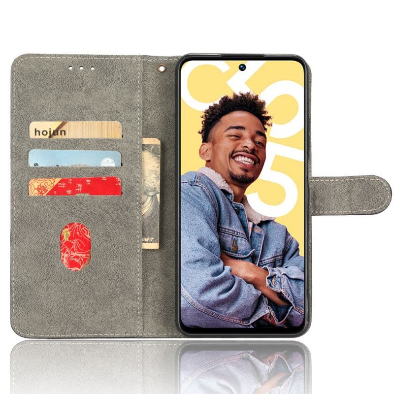 Etui Folio Realme C55 Portfel Z Paskiem Blokującym Rfid Etui Ochronne