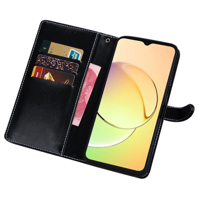 Etui Folio Realme C55 Styl Krokodyla Idewei Etui Ochronne