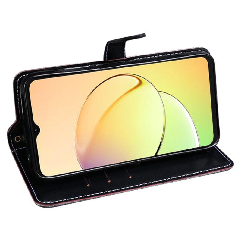 Etui Folio Realme C55 Styl Krokodyla Idewei Etui Ochronne