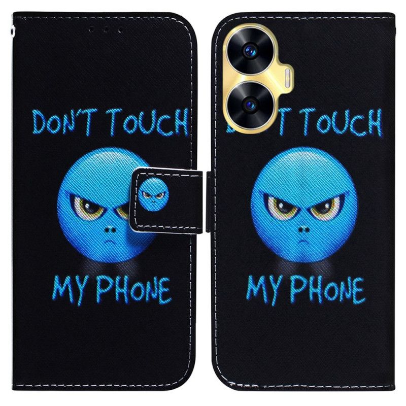 Etui Folio Realme C55 Telefon Z Emotikonami