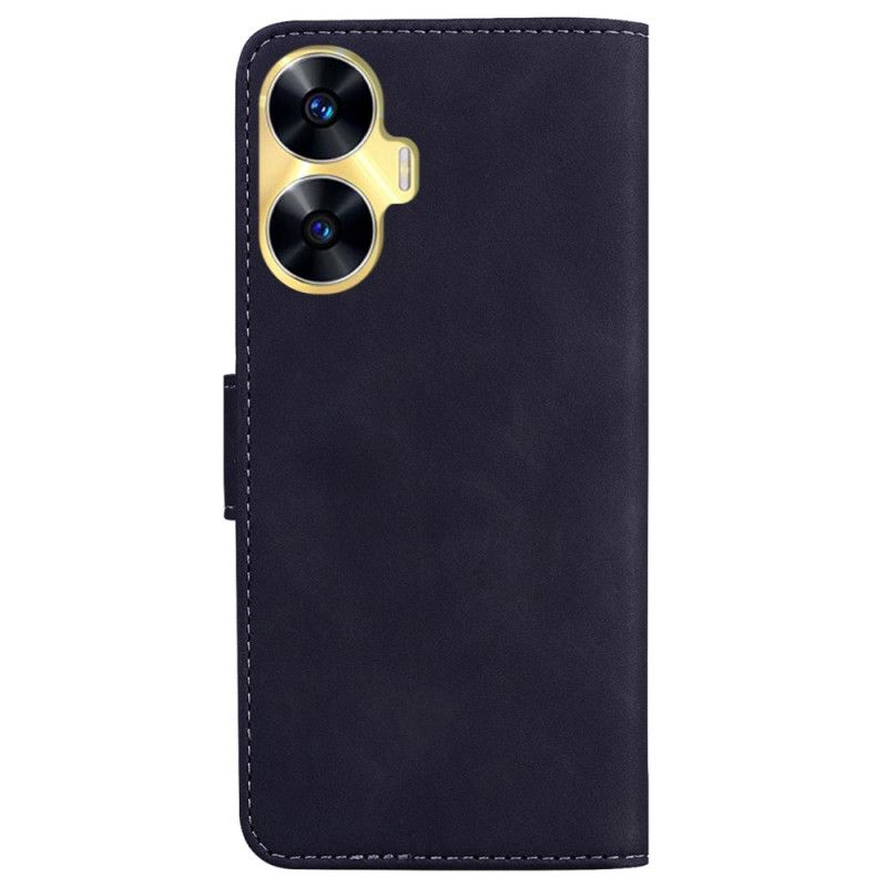 Etui Folio Realme C55 Widoczne Przeszycia Etui Ochronne