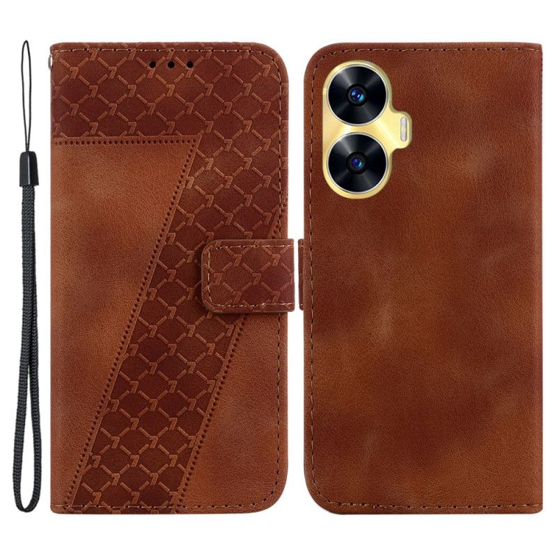 Etui Folio Realme C55 Wzór 7 Z Paskiem Etui Ochronne