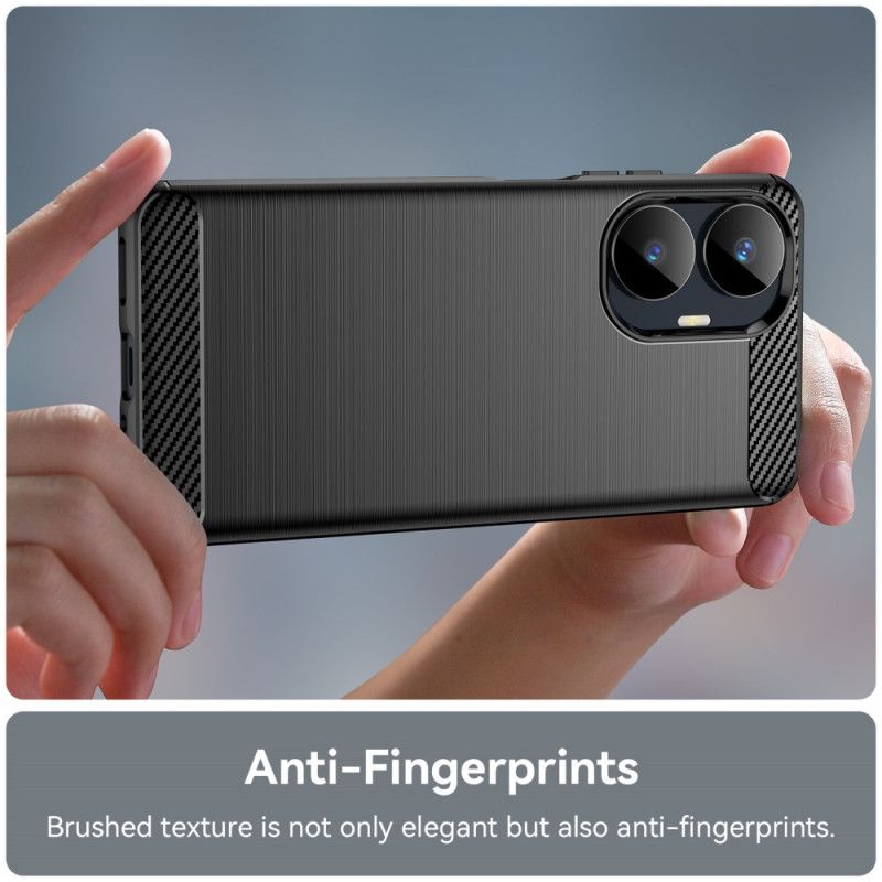 Etui Realme C55 Szczotkowane Włókno Węglowe