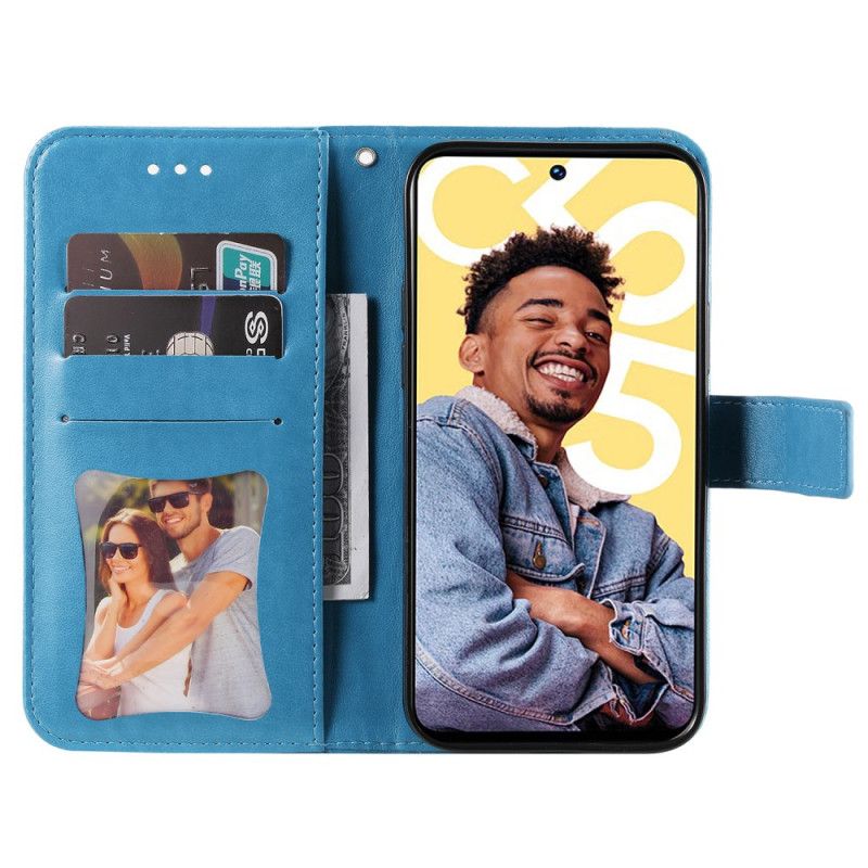 Obudowa Realme C55 Etui Na Telefon Pasek Ze Wzorem Kwiatowym