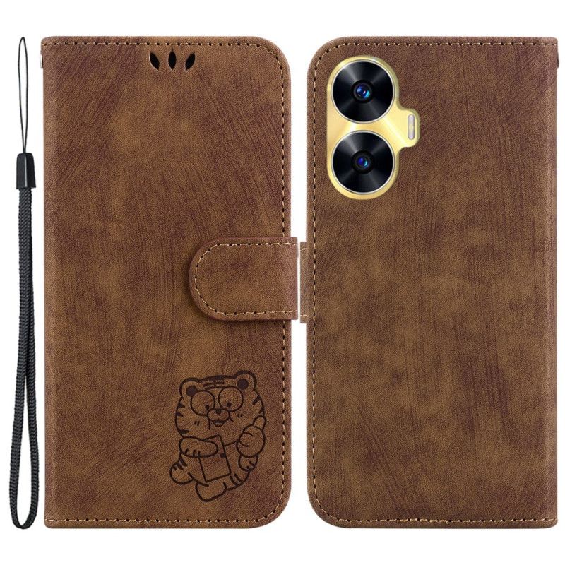 Obudowa Realme C55 Etui Na Telefon Uroczy Tygrys