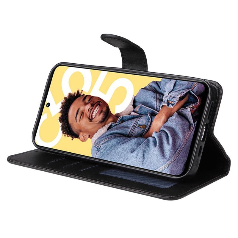 Skórzany Futerał Realme C55 Etui Na Telefon Pasek Z Fakturą Skóry