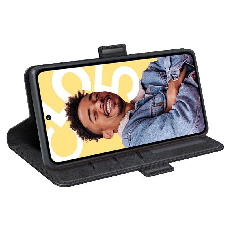 Skórzany Futerał Realme C55 Etui Na Telefon Podwójne Zapięcie