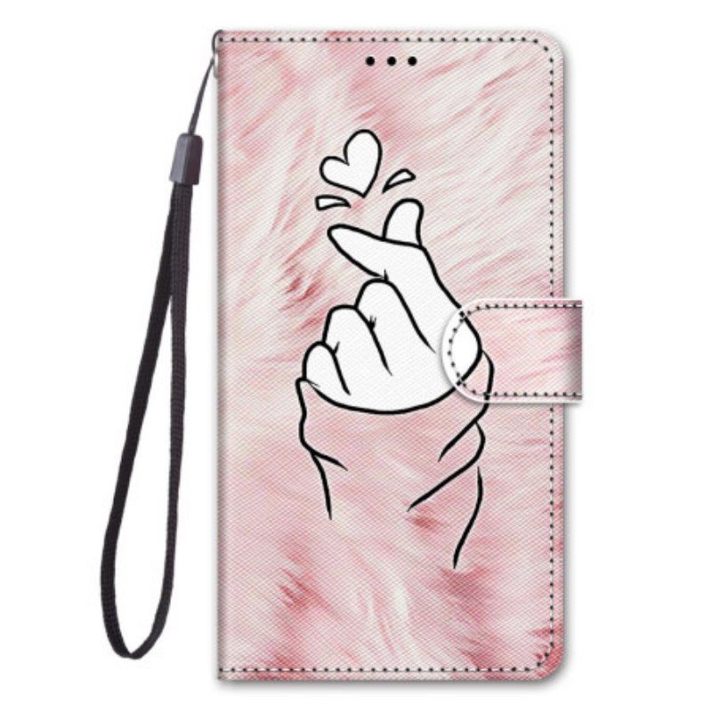 Etui Folio do Sony Xperia 10 IV Serce Palca