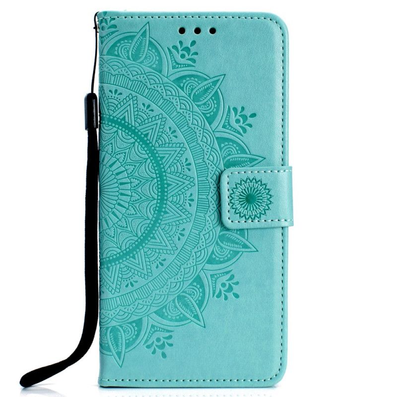 Etui Folio Honor 9X Pro Czerwony Szary Mandala Słońca Etui Ochronne