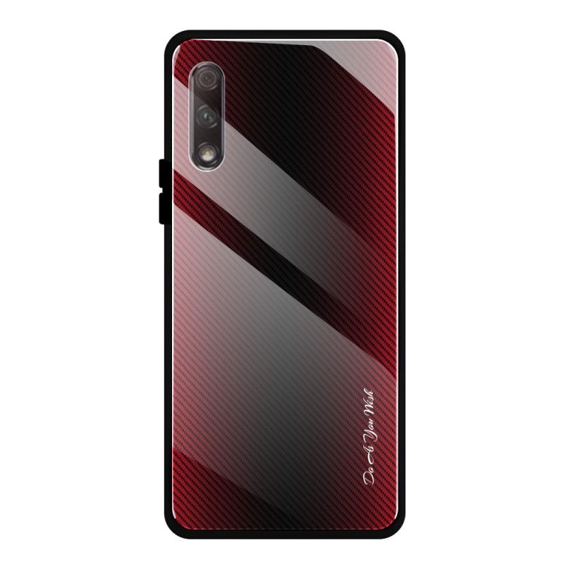 Etui Honor 9X Pro Biały Czarny Szkło Hartowane Węglowo Etui Ochronne