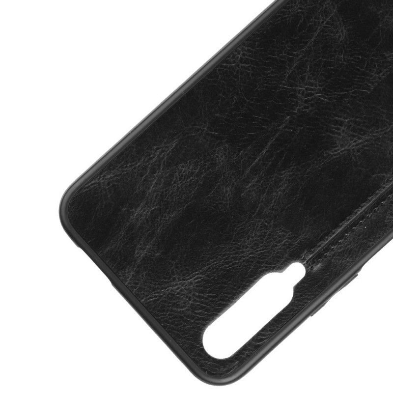 Etui Honor 9X Pro Czerwony Czarny Szwy W Stylu Skóry Etui Ochronne