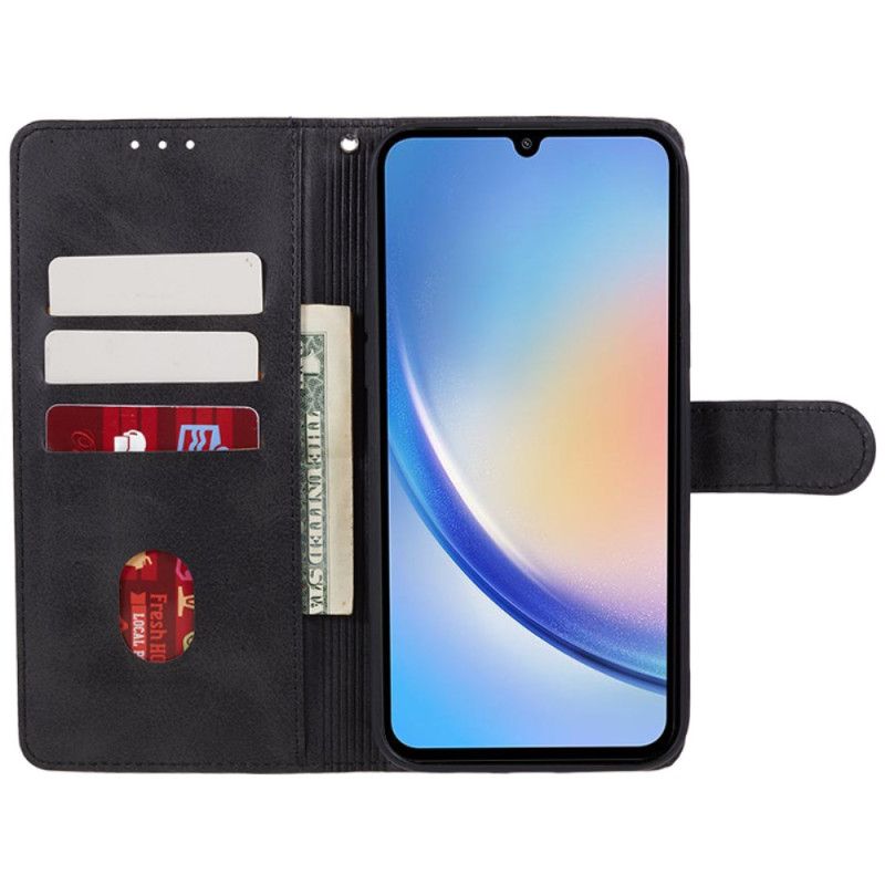 Skórzany Futerał Samsung Galaxy M55 5g Etui Na Telefon Tekstura Łydki