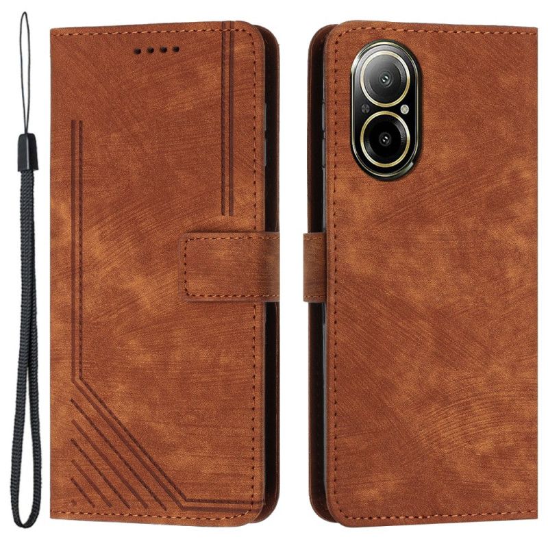 Etui Folio Realme C67 Design Retro