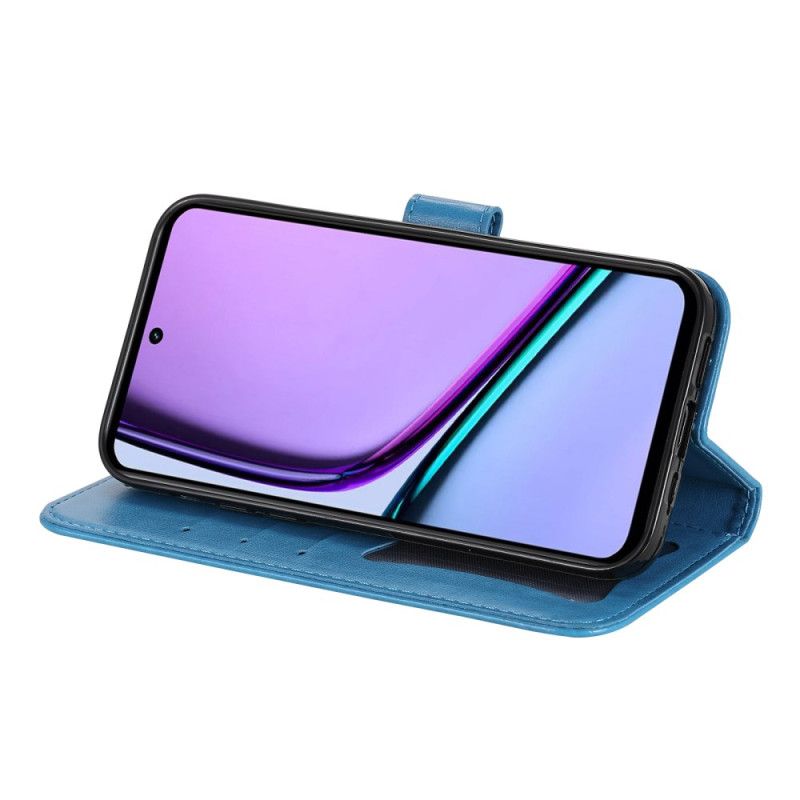 Etui Folio Realme C67 Kwiatowy Wzór Z Paskiem