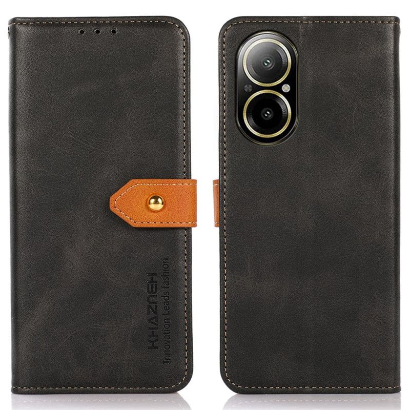 Etui Folio Realme C67 Złote Zapięcie Khazneh Etui Ochronne