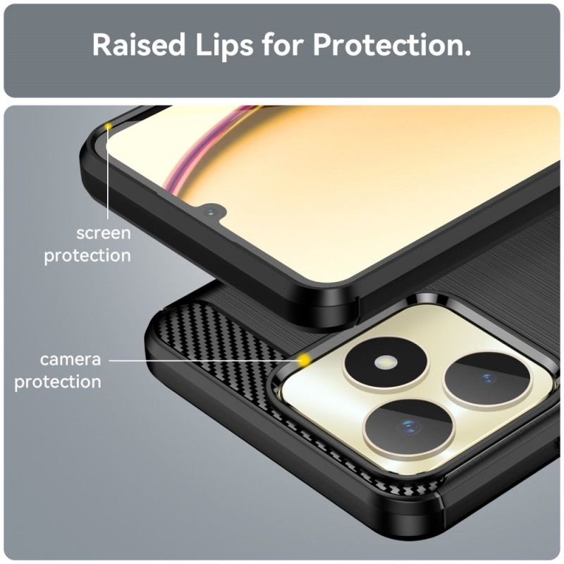 Etui Do Realme C53 Szczotkowane Włókno Węglowe