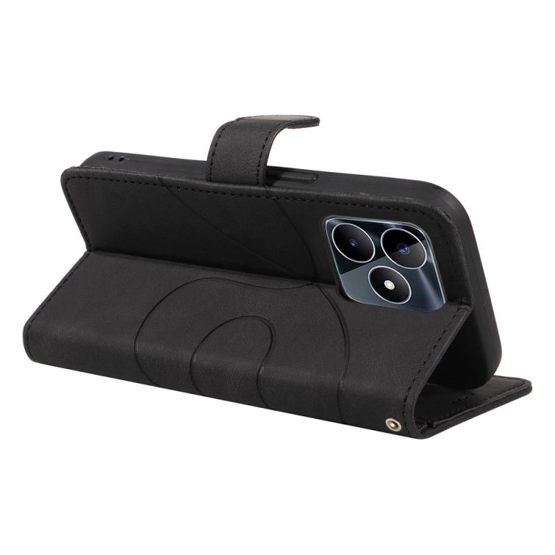 Etui Folio Do Realme C53 Faliste Linie