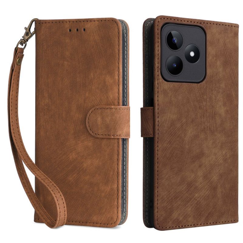 Etui Folio Do Realme C53 Ochrona Rfid Ze Smyczką