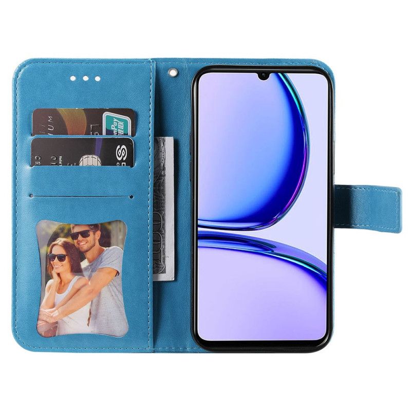Etui Folio Realme C53 Kwiatowy Etui Ochronne