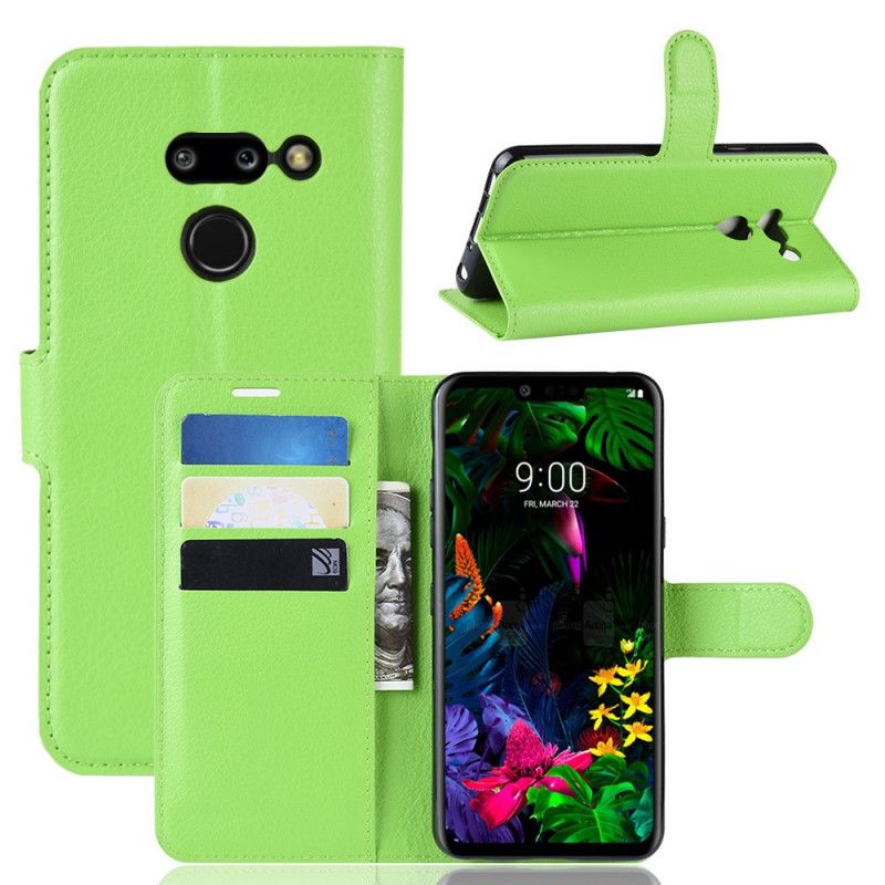 Etui Folio ThinQ LG G8 ThinQ Jasnofioletowy Czarny Klasyczny