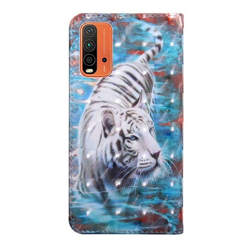 Etui Folio Do Xiaomi Redmi 9t Tygrys W Wodzie