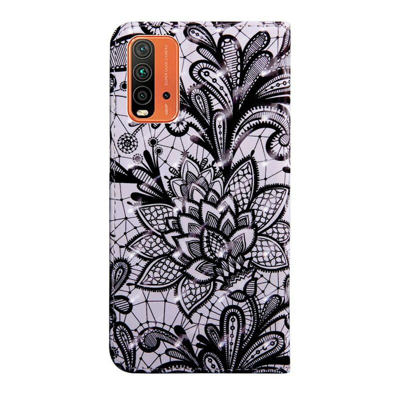 Etui Folio Xiaomi Redmi 9t Całkowicie Koronkowe