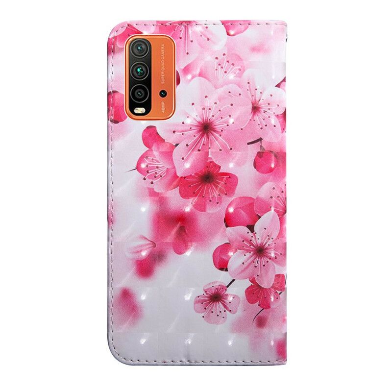 Obudowa Xiaomi Redmi 9t Etui Na Telefon Różowe Kwiaty