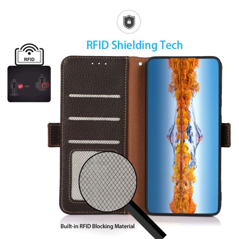 Etui Folio Do Oneplus 13r Khazneh Skórzany Z Ochroną Rfid