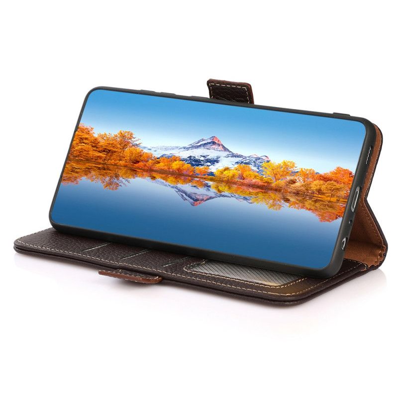 Etui Folio Do Oneplus 13r Khazneh Skórzany Z Ochroną Rfid