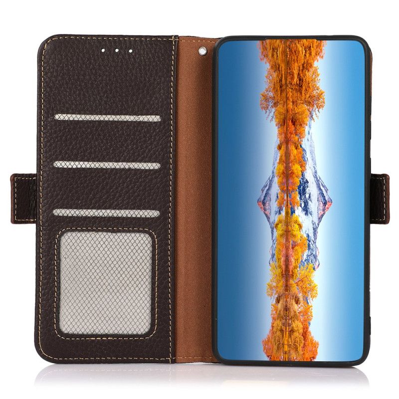 Etui Folio Do Oneplus 13r Khazneh Skórzany Z Ochroną Rfid