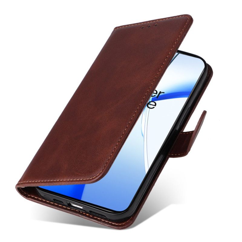 Etui Folio Do Oneplus 13r Pasek Z Gładkiej Skóry