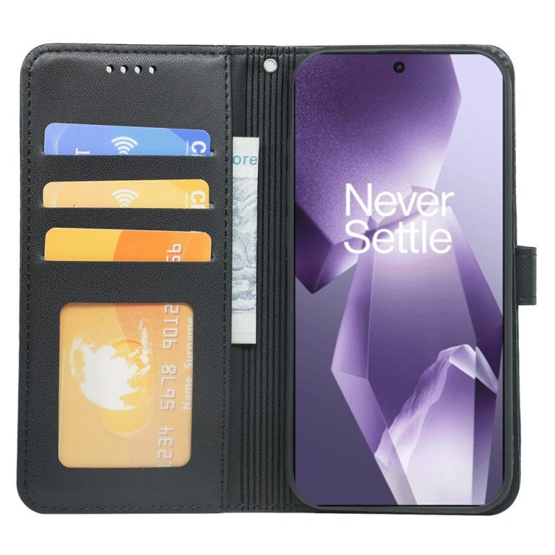 Etui Folio Do Oneplus 13r Portfel Z Podwójnym Uchwytem Na Karty