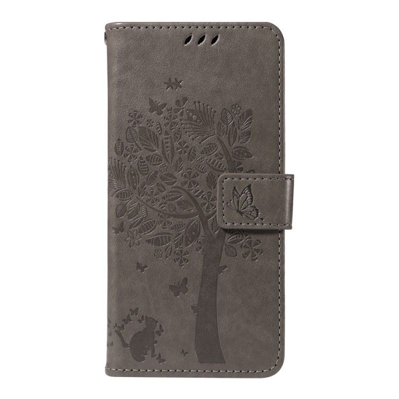 Etui Folio Oneplus 13r Drzewo I Kot Etui Ochronne