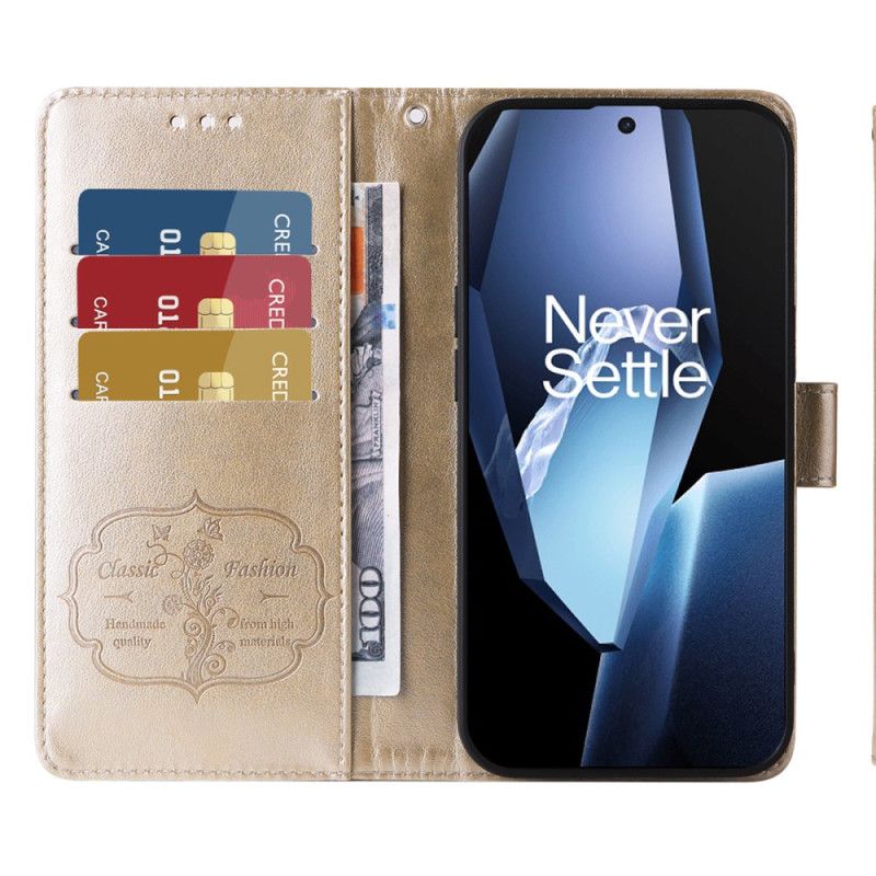 Etui Folio Oneplus 13r Wzór Kwiatowy Etui Ochronne