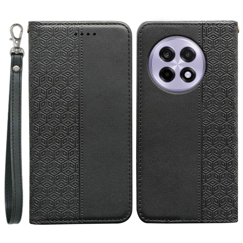 Flip Kotelot Oneplus 13r Etui Na Telefon Portfel Z Paskiem W Kratkę