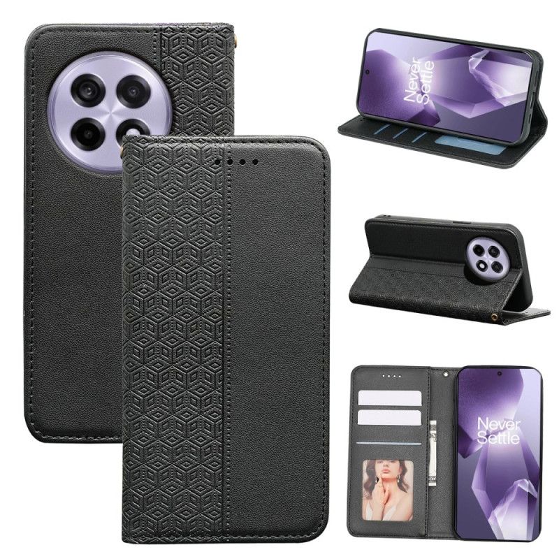 Flip Kotelot Oneplus 13r Etui Na Telefon Portfel Z Paskiem W Kratkę