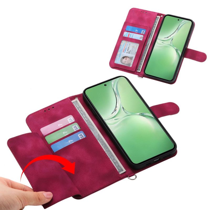 Pokrowce Oneplus 13r Zamszowy Koronkowy Z Paskiem I Paskiem Na Ramię