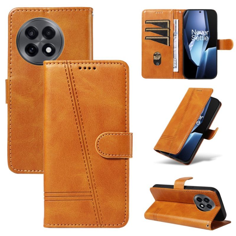 Skórzany Futerał Oneplus 13r Etui Na Telefon Linie