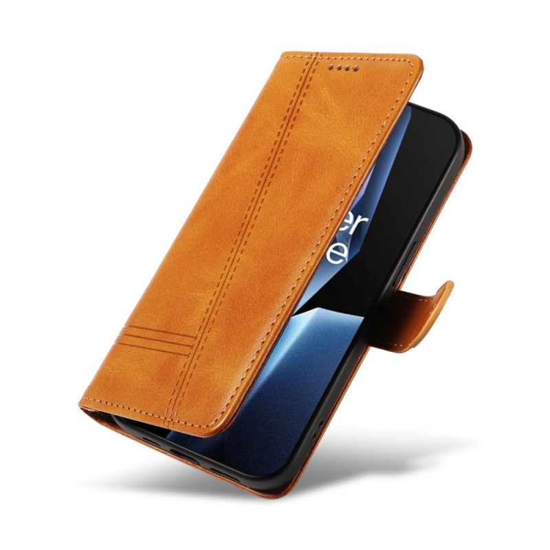 Skórzany Futerał Oneplus 13r Etui Na Telefon Linie