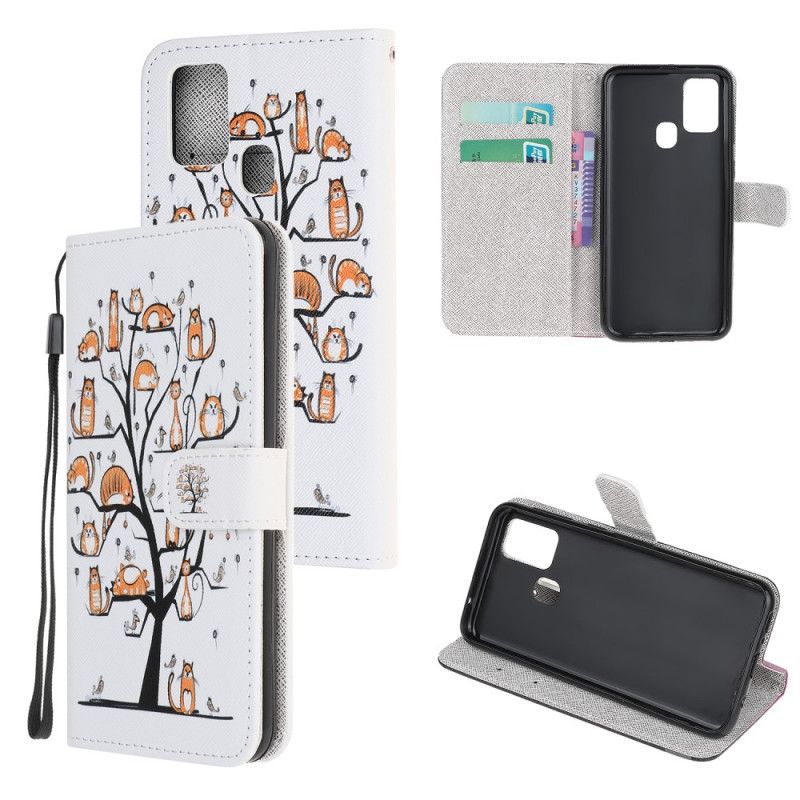 Etui Folio OnePlus Nord N10 Funky Stringi Kotki Etui Ochronne