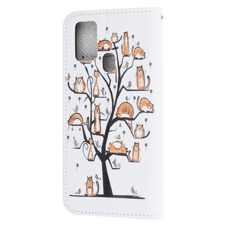 Etui Folio OnePlus Nord N10 Funky Stringi Kotki Etui Ochronne