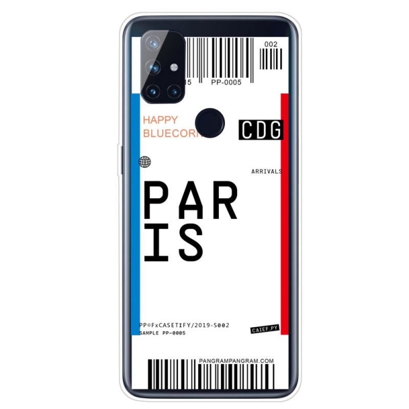 Etui OnePlus Nord N10 Karta Pokładowa Do Paryża Etui Ochronne