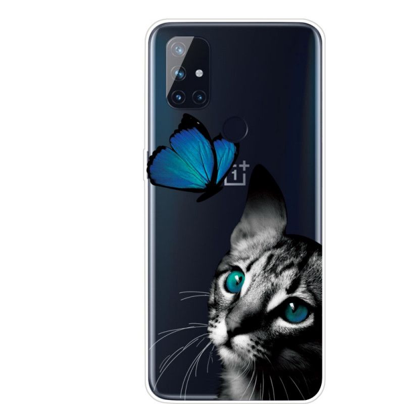 Etui OnePlus Nord N10 Kot I Motyl