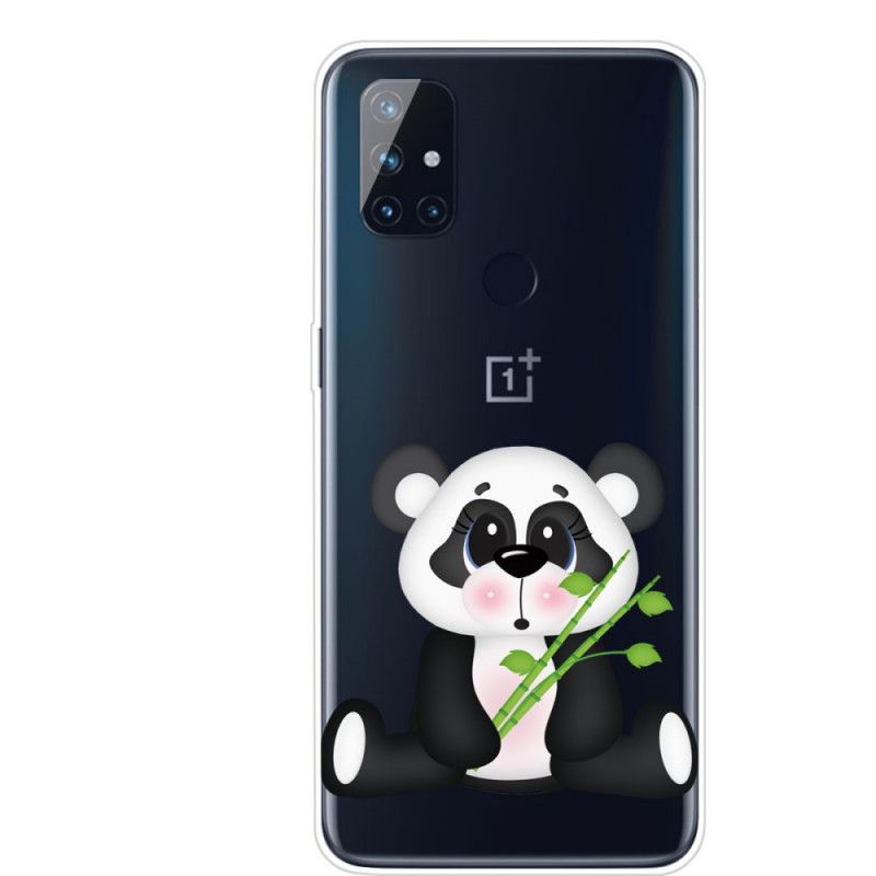 Etui OnePlus Nord N10 Przezroczysta Smutna Panda Etui Ochronne