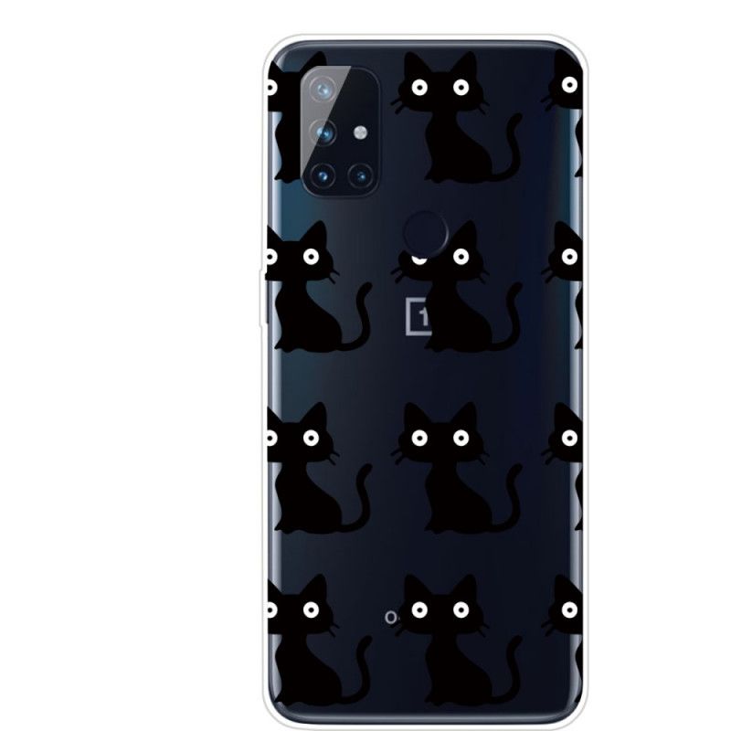 Etui OnePlus Nord N10 Wiele Czarnych Kotów Etui Ochronne
