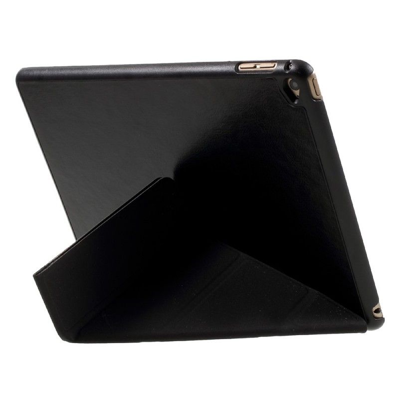 Eleganckie Etui iPad (9.7") Biały Czarny Imitacja Skóry Origami