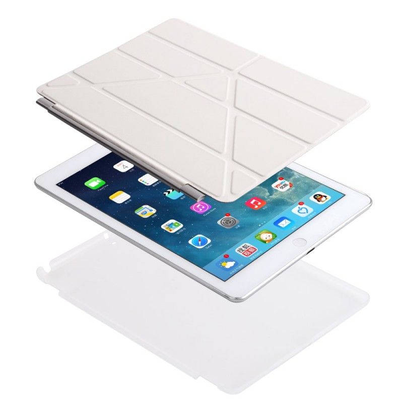 Etui Folio iPad (9.7") Szary Czarny Origami Etui Ochronne