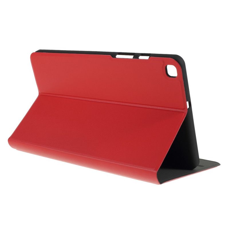 Case Samsung Galaxy Tab A 8" (2019) Czerwony Czarny Etui na Telefon Cholewka Z Imitacji Skóry