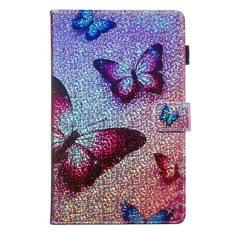 Etui Folio Samsung Galaxy Tab A 8" (2019) Błyszczące Motyle Etui Ochronne