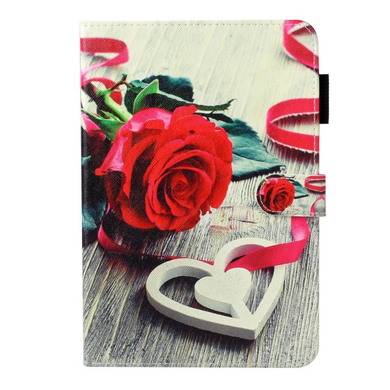 Etui Folio Samsung Galaxy Tab A 8" (2019) Czerwona Róża Etui Ochronne